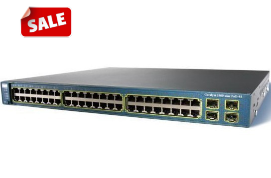二手cisco 3560G-48TS-E全千兆口 4SFP交换机